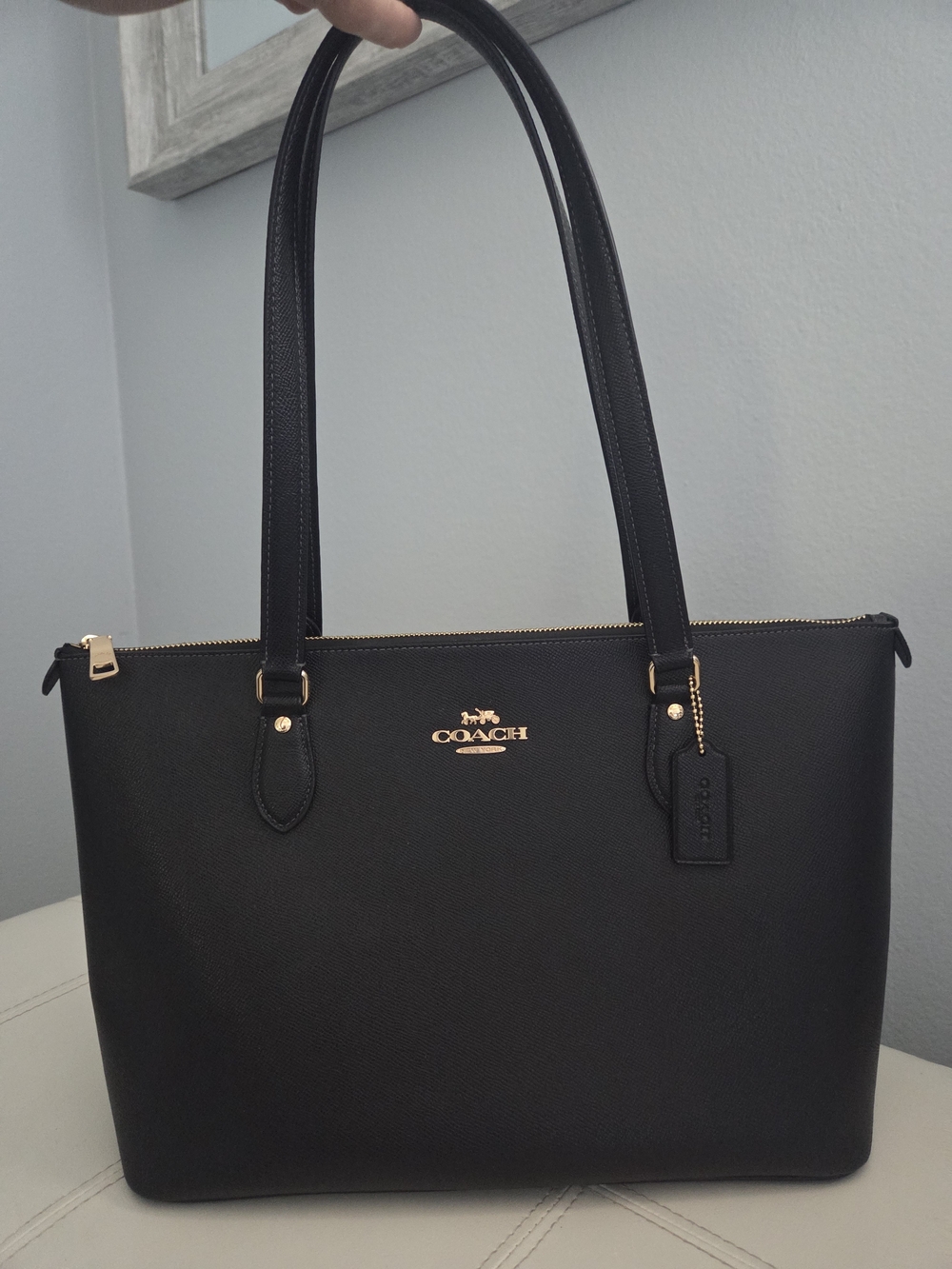 NEW Coach Legacy Black Zip Tote Handbag